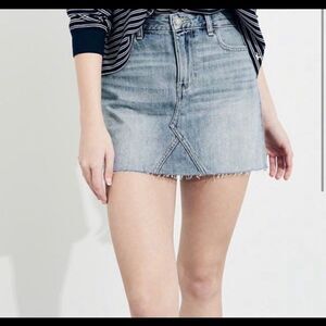Hollister High Rise Denim Skirt